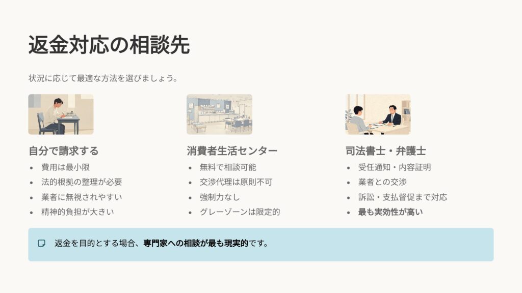 競馬詐欺返金対応の相談先